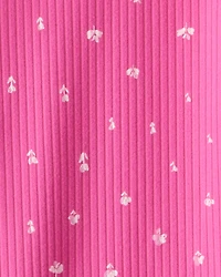 Baby Girl 2-Piece Floral Bodysuit & Pant Set - Pink