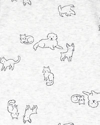 Baby 4-Pack Long-Sleeve Pet Bodysuits