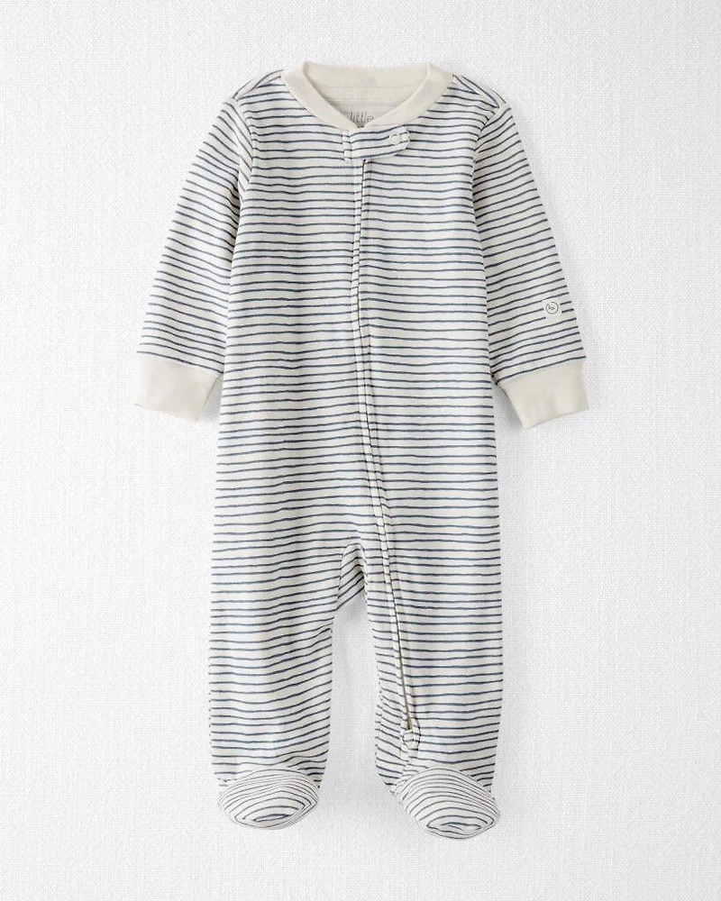 Baby Organic Cotton Sleeper Pyjamas Stripes
