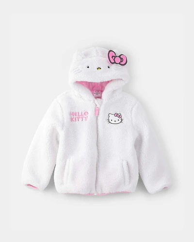 Girls Hello Kitty Bomber Fashion Jacket - White