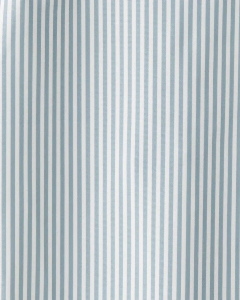 Baby Boy Recycled Long-Sleeve Rashguard Romper Stripes