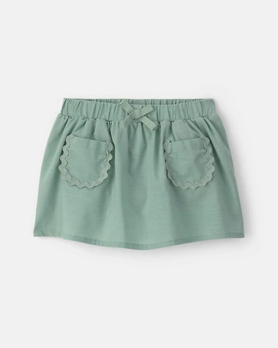 Baby Girl Pocket Skort - Green