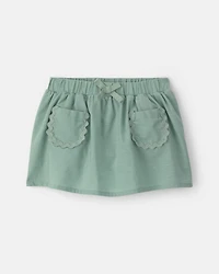Baby Girl Pocket Skort - Green