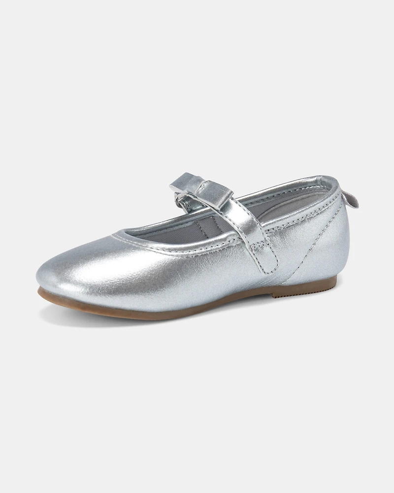 Toddler Girl Dress Shoes - Silver