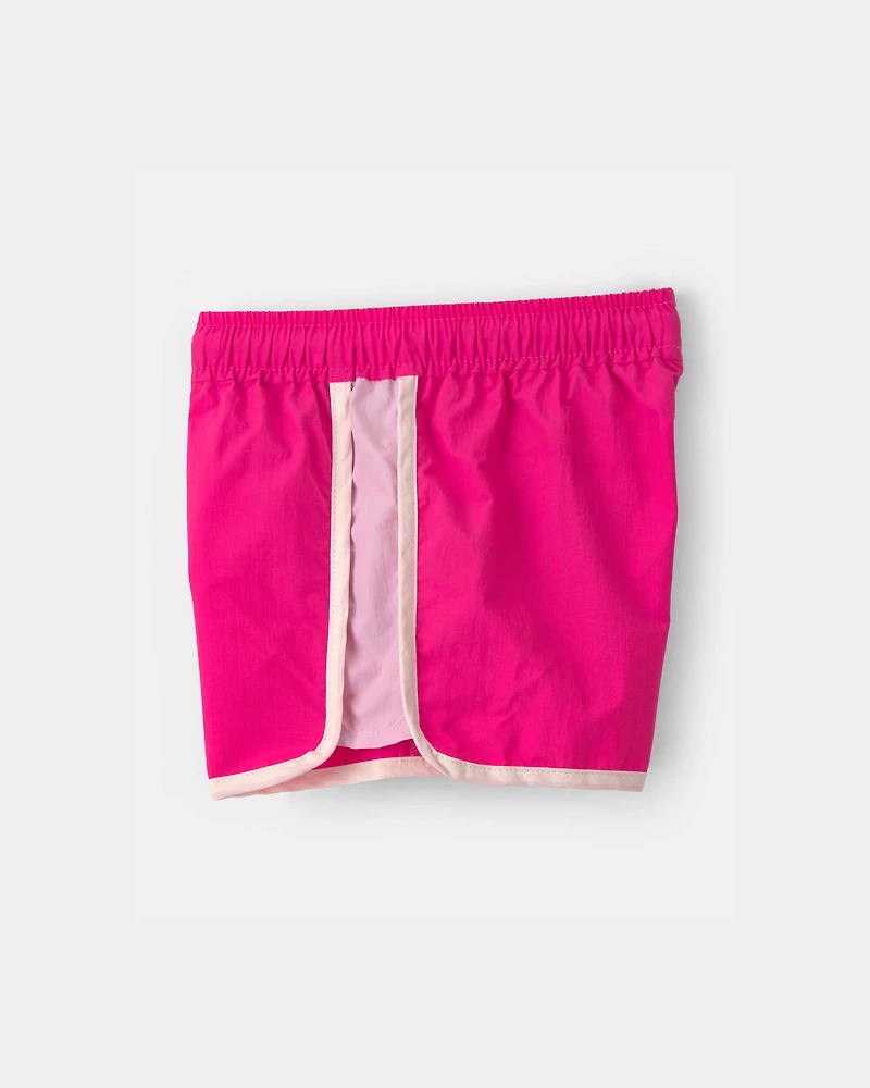 Toddler Girl Colourblock Active Shorts - Pink