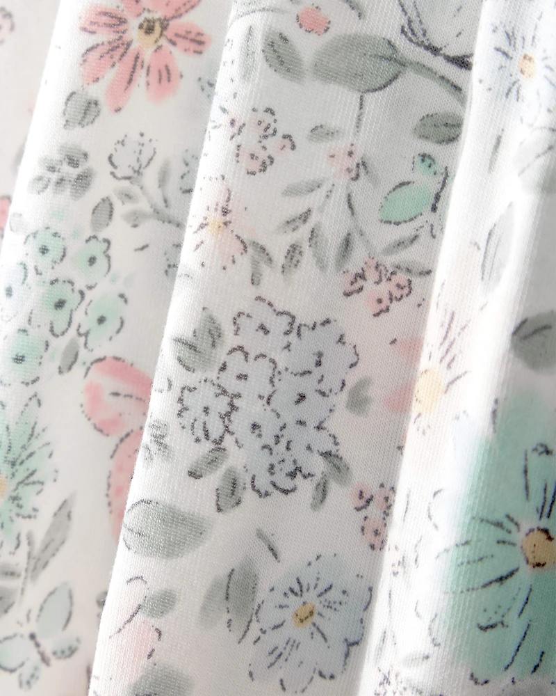 Baby Girl Butterfly Garden 2-Way Zip Wearable Blanket