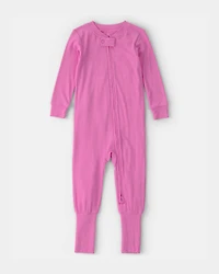 Baby Girl PurelySoft Snug Fit 1-Piece Pyjama - Pink