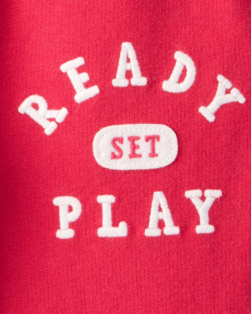 Toddler Boy French Terry Jogger - Red