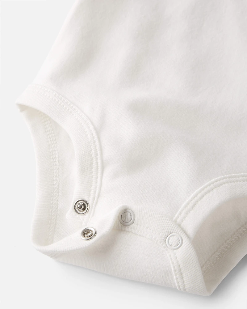 Baby 3-Pack Organic Cotton Rib Bodysuits