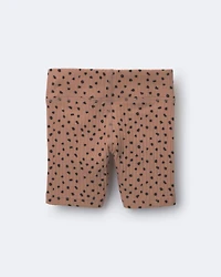 Toddler Girl Brooklyn Bike Shorts Dot Print - Tan