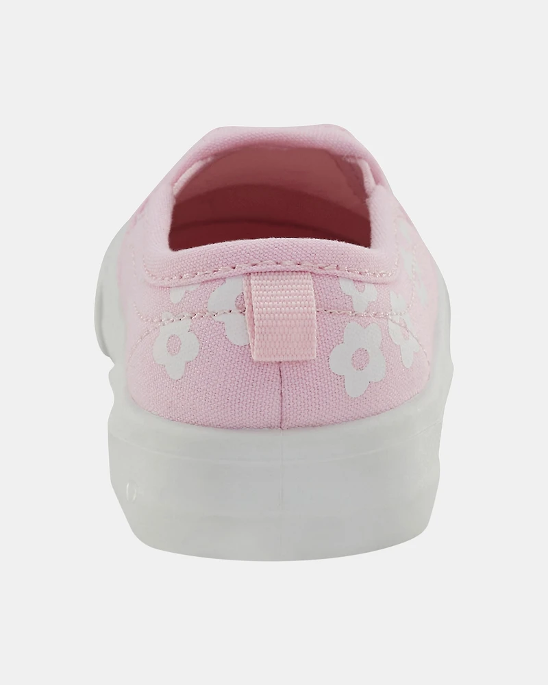 Toddler Slip-On Floral Sneakers - Pink