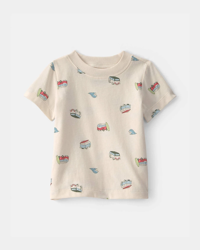 Baby 2-Piece Beachy Van Shortall Set - Blue