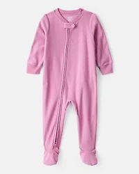 Baby Girl Fleece Loose Fit 1-Piece pyjamas-Pink