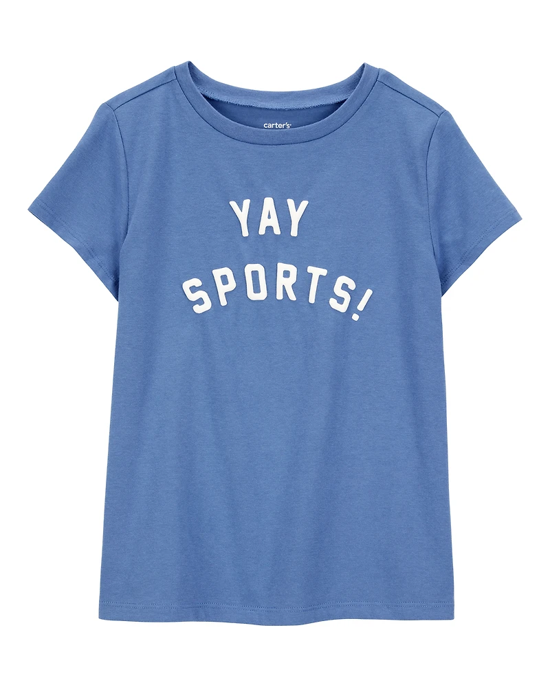 Girls Yay Sports Short-Sleeve Graphic Tee - Blue