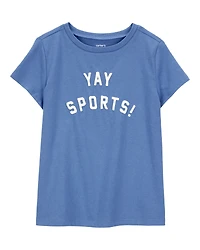 Girls Yay Sports Short-Sleeve Graphic Tee - Blue