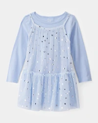 Toddler Girl Snowflake Ice Queen Tulle Dress