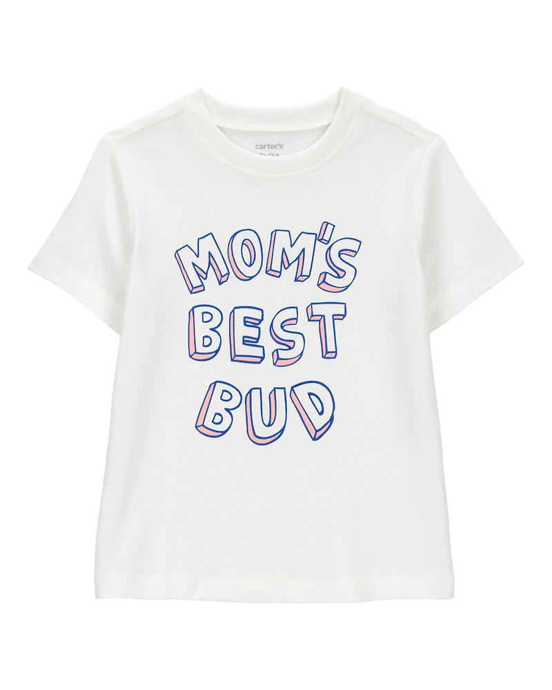 Toddler Boy Mom's Best Bud Graphic Tee