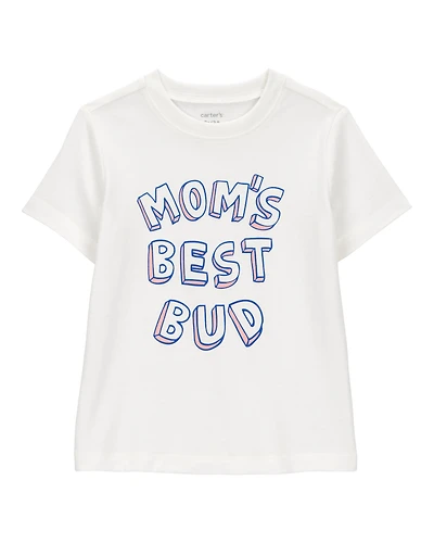 Toddler Boy Mom's Best Bud Graphic Tee