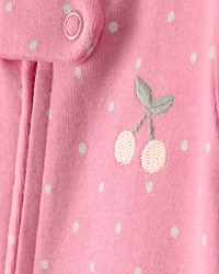 Baby Girl 2-Pack Strawberry Floral Snug Fit 1-Piece Pyjama Set - Pink