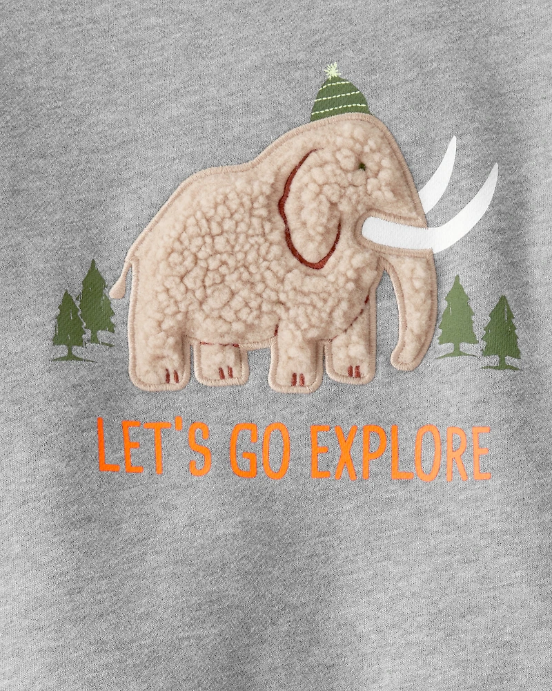 Toddler Boy Mammoth Pullover Sweatshirt - Grey