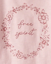 Toddler Girl Organic Cotton Free Spirit Long-Sleeve Jersey Tee