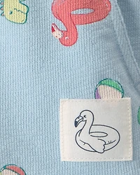 Baby Boy Pool Floatie Pull-On Shorts - Blue