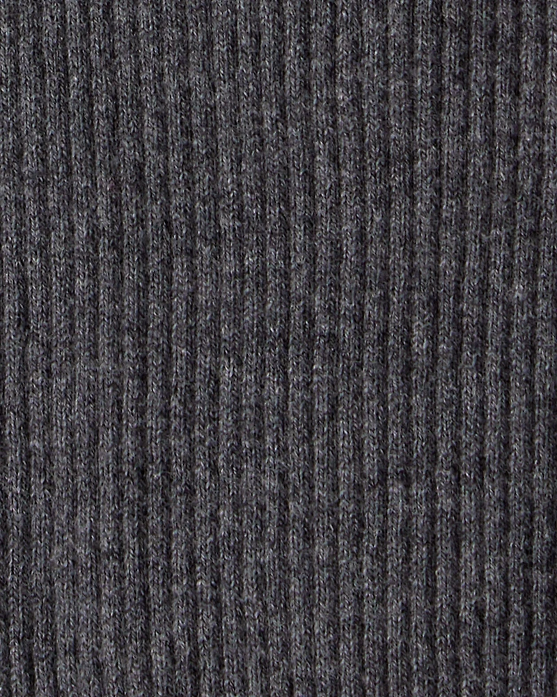 Baby Boy 2-Piece Sheep Print Cotton Long-Sleeve Overall Set - White/Grey