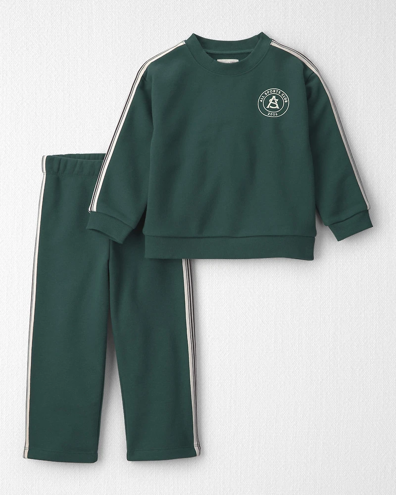 Toddler 2-Piece French Terry Top & Pant Set Made with Organic Cotton