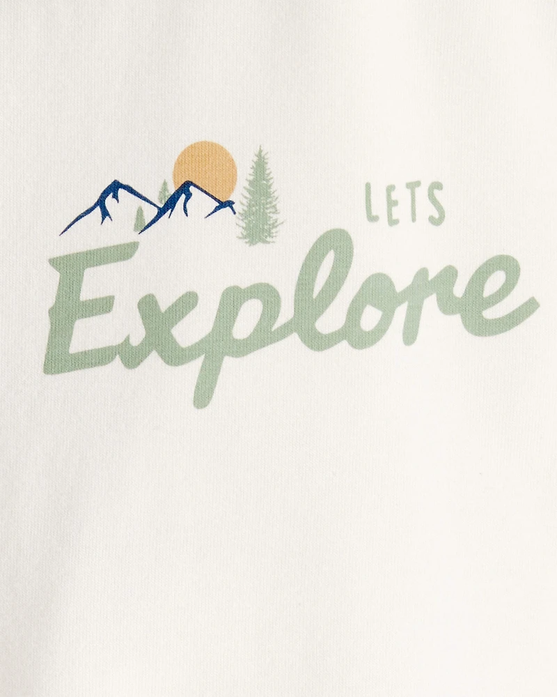 Toddler Organic Cotton Let's Explore Long-Sleeve Tee