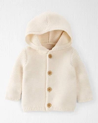 Baby Organic Cotton Signature Stitch Cardigan