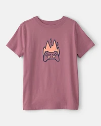 Boys Game Controller Graphic Tee - Blush