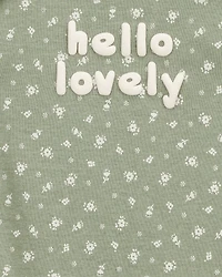 Baby Girl 5-Pack Floral Horses Short-Sleeve Cotton Bodysuits