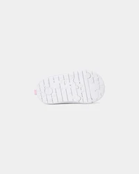 Baby Girl Every Step® First Walker Leopard Charm Sneakers - White