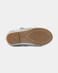 Toddler Girl Dress Shoes - Silver