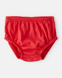 Baby Girl Heart Fleece Long-Sleeve Dress - Red