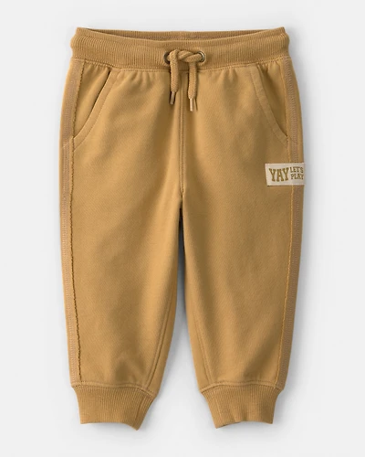 Baby Boy French Terry Joggers - Brown