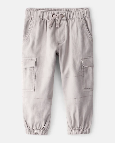 Toddler Boy Cotton Fashion Cargo Pants - Grey