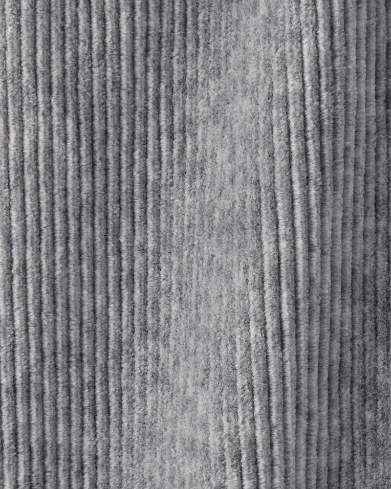 Baby Boy Ribbed Velour Pant - Dark Grey