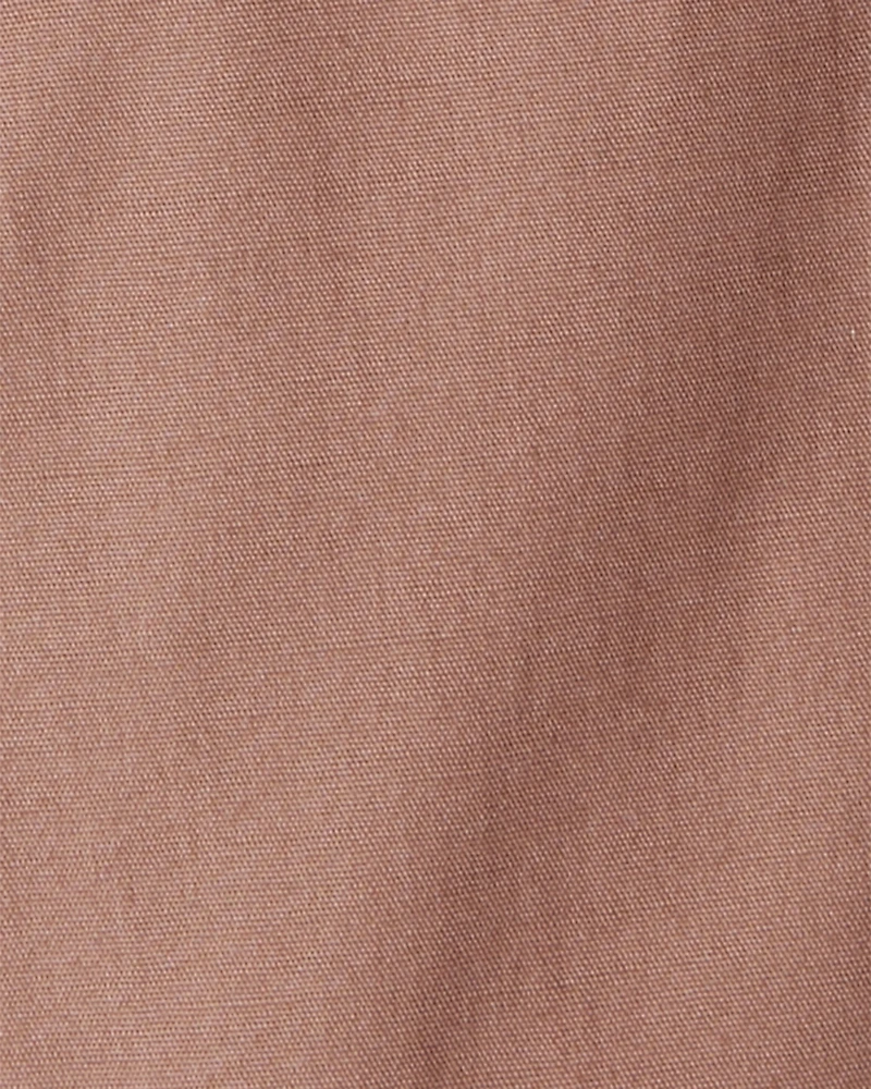 Baby Boy 3-Piece Button-Down Outfit Set - Maroon/Brown