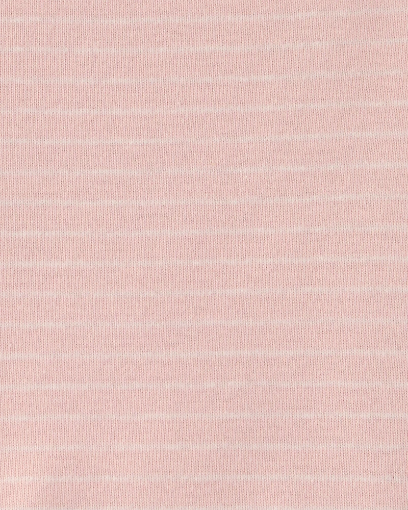 Baby Girl 6-Pack Bunny Long-Sleeve Bodysuits - Pink/Ivory