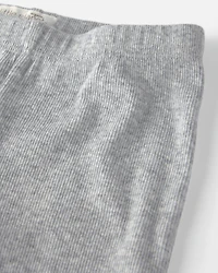 Baby Boy Organic Cotton Rib Footed Pants