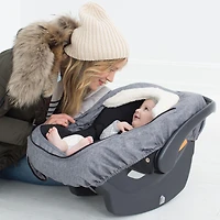 Boys STROLL & GO Car Seat Cover - Heather Grey