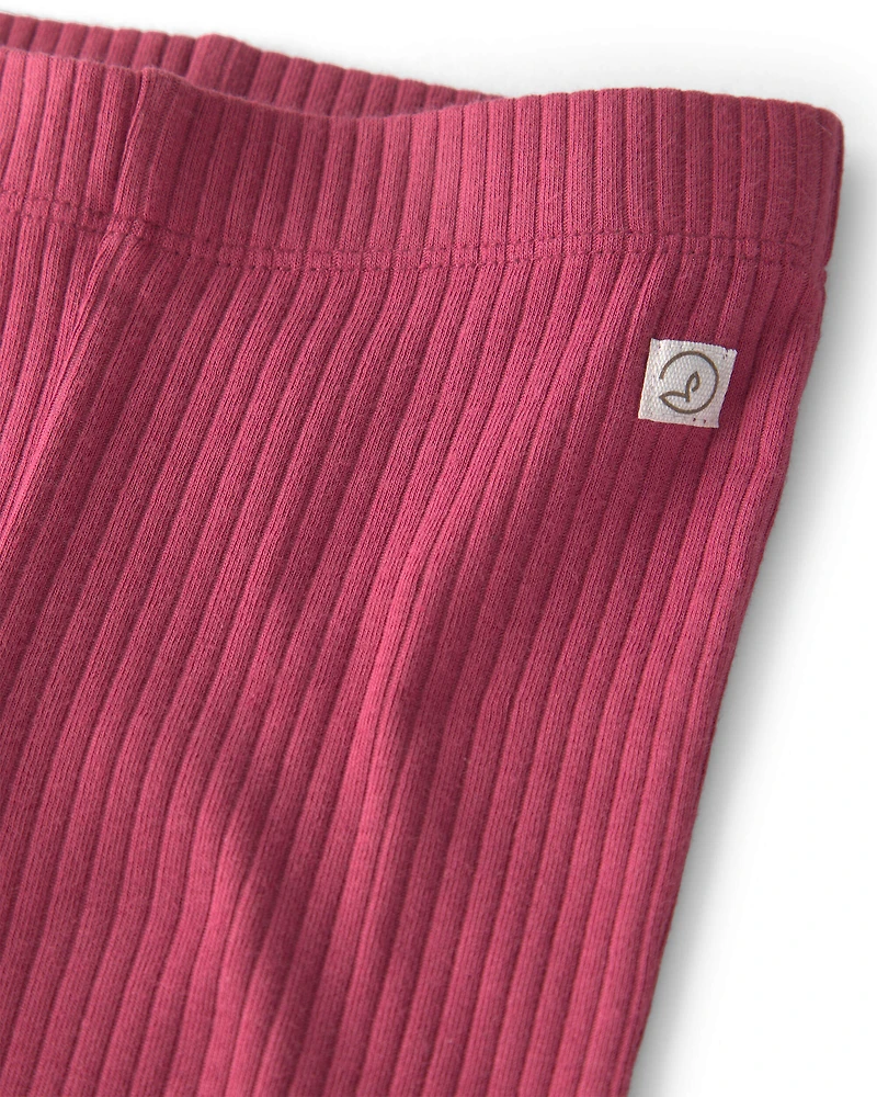 Toddler Girl 2-Pack Organic Cotton Leggings