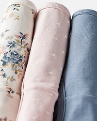 Girls 3-Pack Organic Cotton Underwear