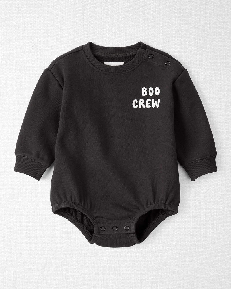Baby Organic Cotton Boo Crew Bodysuit