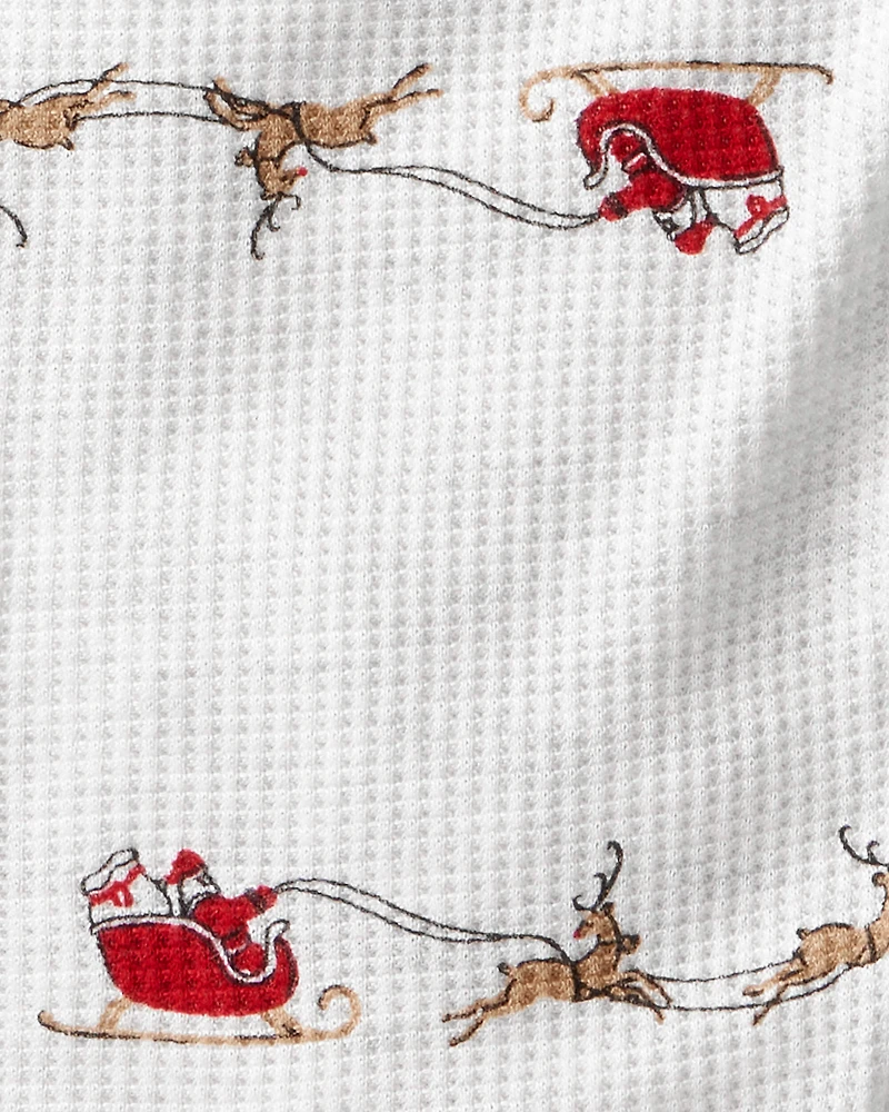 Baby Christmas Santa Reindeer Print PurelySoft Snug Fit 1-Piece pyjamas