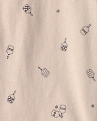 Kid Pickleball T-Shirt - Brown