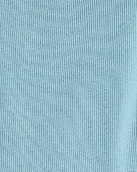 Girls Floral 100% Cotton Pull-On Stretch Leggings - Blue