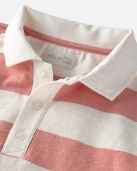 Boys Striped Collared Shirt Made with Organic Cotton