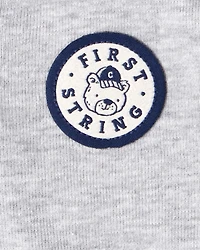 Baby Boy 2-Piece Sports Long-Sleeve Bodysuit & Pant Set - Grey/Blue